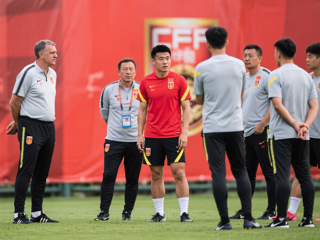 国足教练组郑智携手伊万深入球员考察工作